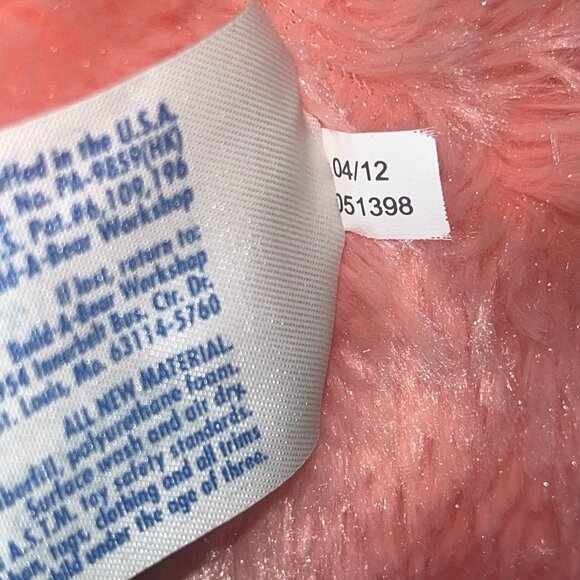 Build A Bear Coral Beach Bunny Yellow Starfish Plush Stuffed Animal Clean BAB 16 - Picture 7 of 10